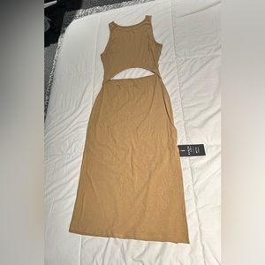 NWT! NVGTN Mocha Lost in Paradise Maxi Dress